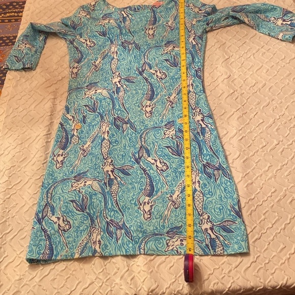 Lilly Pulitzer Hayley Dress Blue Size XSmall Mermaid - Picture 9 of 9